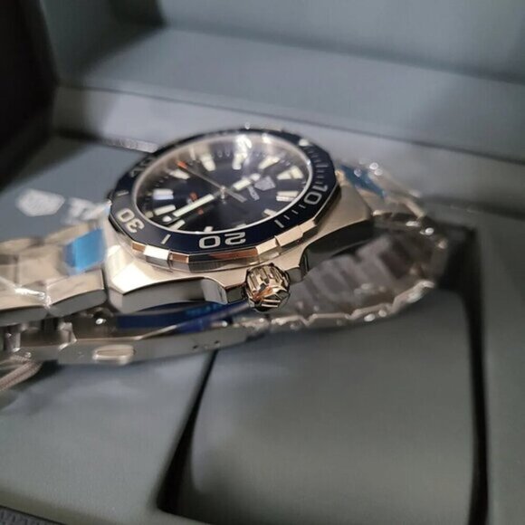 100% Authentic TAG Heuer Aquaracer Blue Dial 41mm Men's Watch WAY111C.BA0928 - Picture 6 of 10